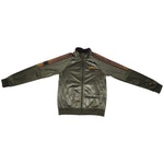 Adidas Chile 20 Trainingsjacke Herren XS Oliv-Grün Gold Glanz-Optik Wet-Look TOP