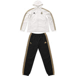 Real Madrid Trainingsanzug Adidas Weiß/Gold Gr. S – Sehr guter Zustand