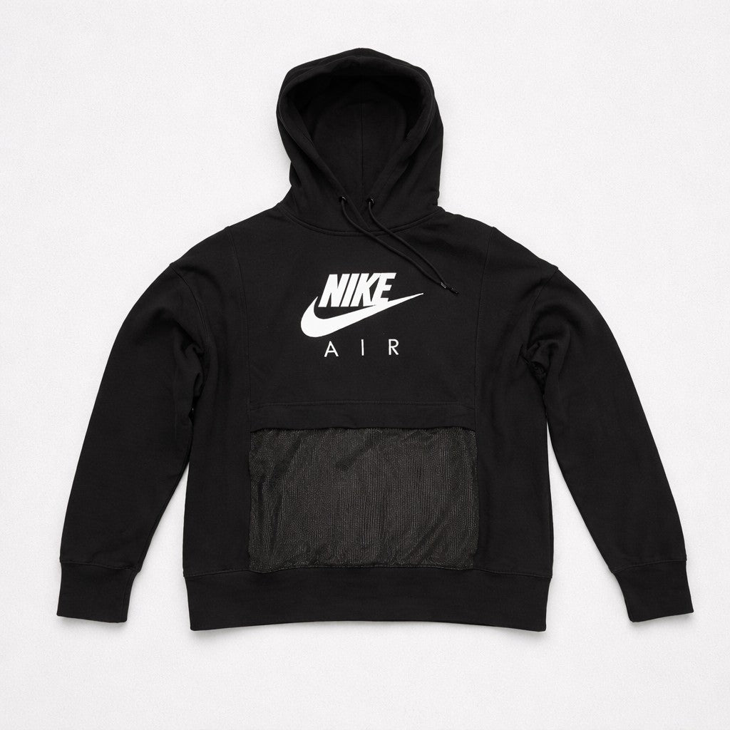 Nike Air Hoodie Herren Schwarz Gr. L– Kapuzenpullover mit Mesh-Tasche – Sehr Gut