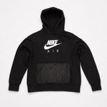 Nike Air Hoodie Herren Schwarz Gr. L– Kapuzenpullover mit Mesh-Tasche – Sehr Gut