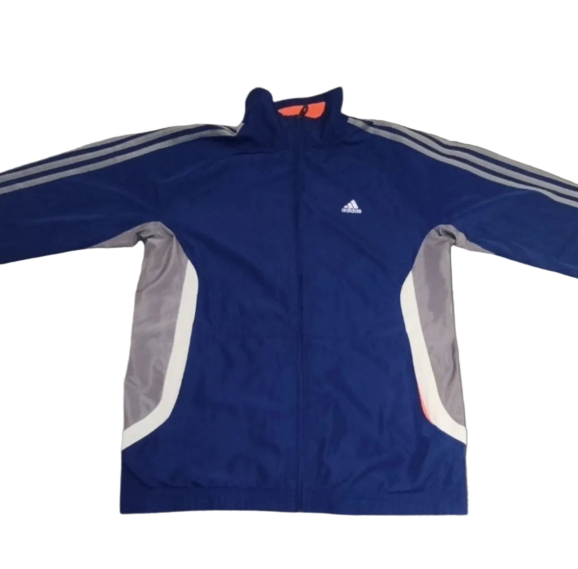 Adidas Traininganzug - Tracksuit, Zweiteiler, Herren, Sport, Blau/ Orange, Gr. M