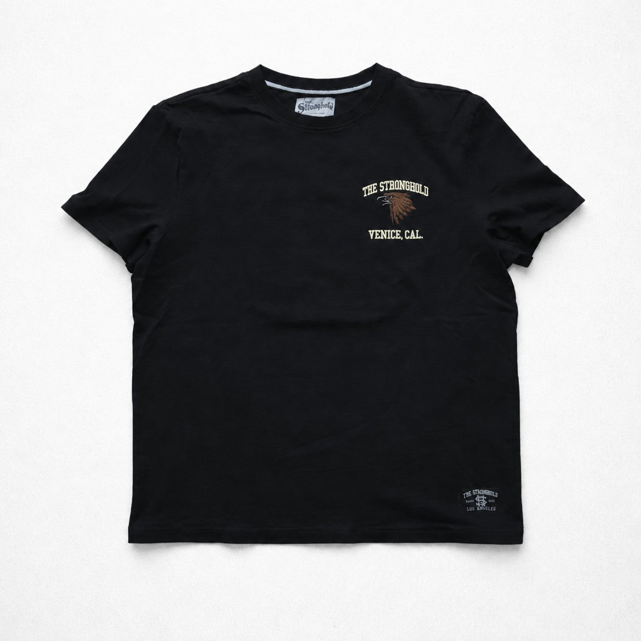 The Stronghold T-Shirt 3XL Schwarz Eagle Adler Stickerei Venice Cal. Los Angeles