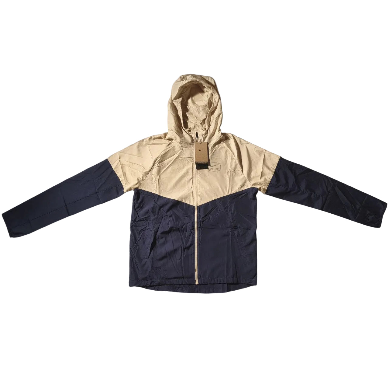 Nike Air Windrunner / Windbreaker – Beige/Navyblue – Gr. S, Trackjacket, Neu 