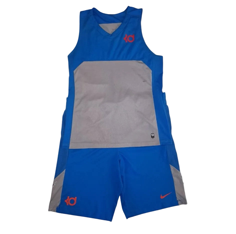 Nike - Dry Fit, Outdoor Tech, Sportoutfit, Blau/ Grau, Gr. M 