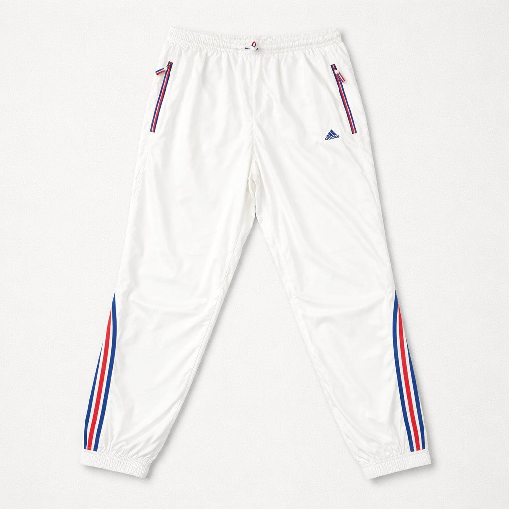 Adidas Frankreich Trainingsanzug Weiss Gr. L / 8 Vintage Tracksuit France, Rare