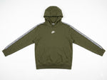 Nike Hoodie Jungen Gr. L (147-158) Khaki Olivgrün Kapuzenpullover Taping Logo