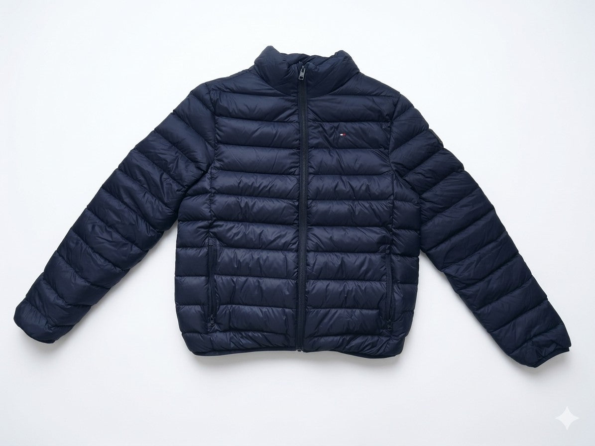 Tommy Hilfiger Jungen Daunenjacke / Steppjacke Navy Blau – Gr. 176 – Sehr Gut