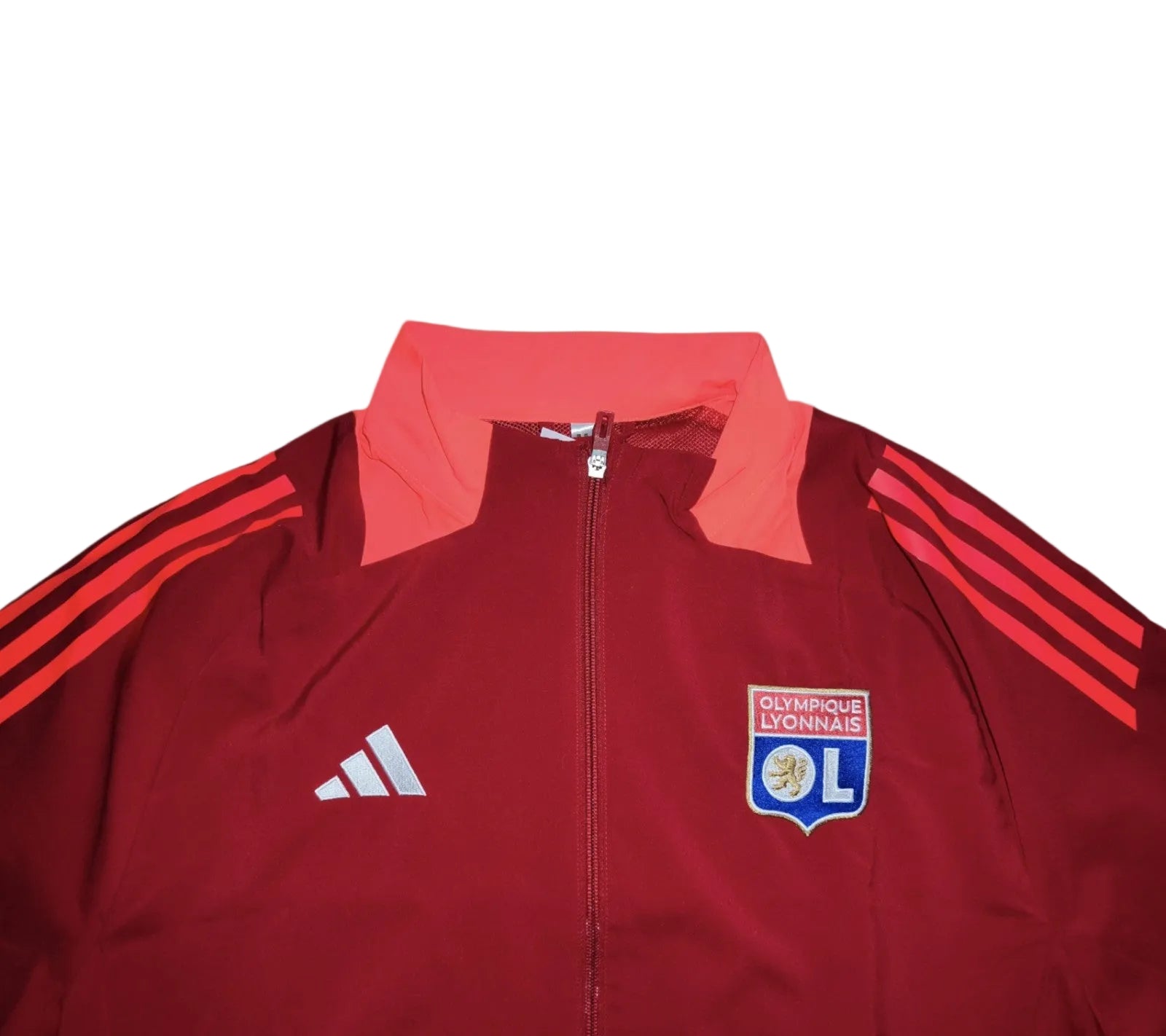 Adidas - Olympique Lyon Trainingsjacke, Sportjacke | Rot | Neu | Aeroready