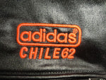 adidas Chile 62 Herren Jacke Kapuze Gr. S Schwarz Neon Orange, Wet-Look
