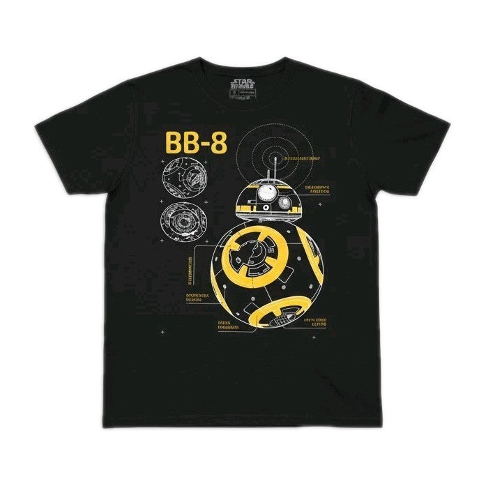 ​Star Wars BB-8 T-Shirt Herren Gr. L Schwarz Disneyland Paris Droide...