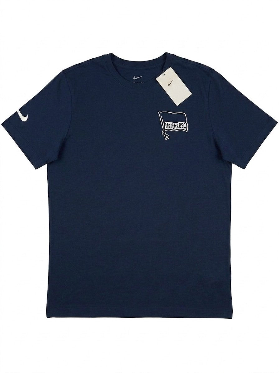 Nike Hertha BSC Berlin T-Shirt Herren Gr. M, Navy-Blau Fan-Shirt, Neu & Etikett