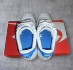 Nike Air Force 1 Sneaker- Weiß, Blau, Gr. 40, Damen/ Herren, Gebraucht