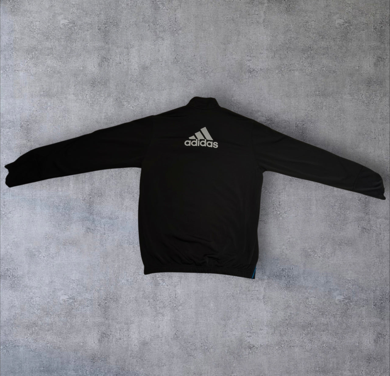 Adidas Vintage 90s Tracksuit / Trainingsanzug – Schwarz/Blau, Gr. M