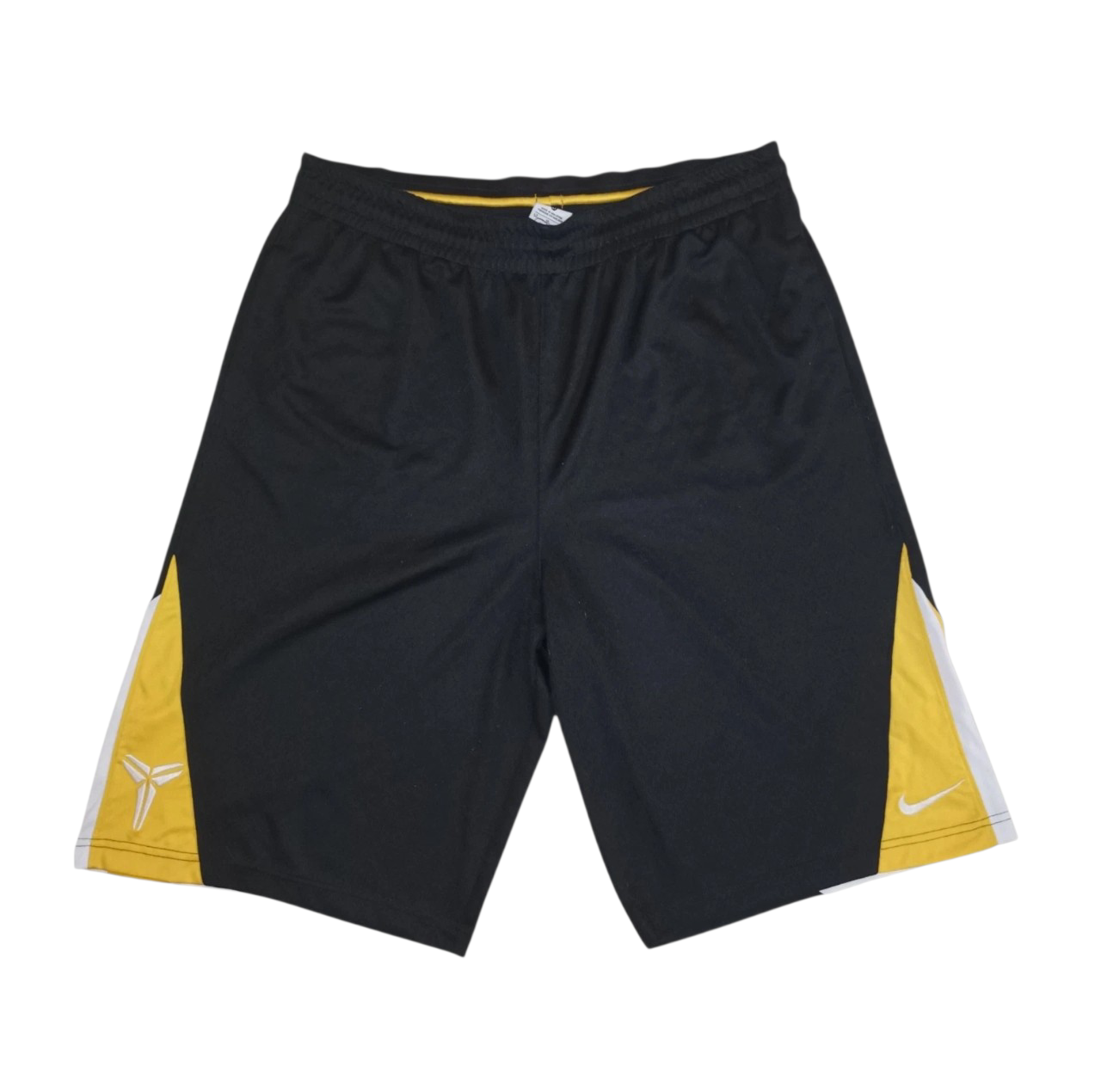 Nike - Kobe Bryant - Dry Fit - Basketball Sporthose, Schwarz, Gelb, Gebraucht