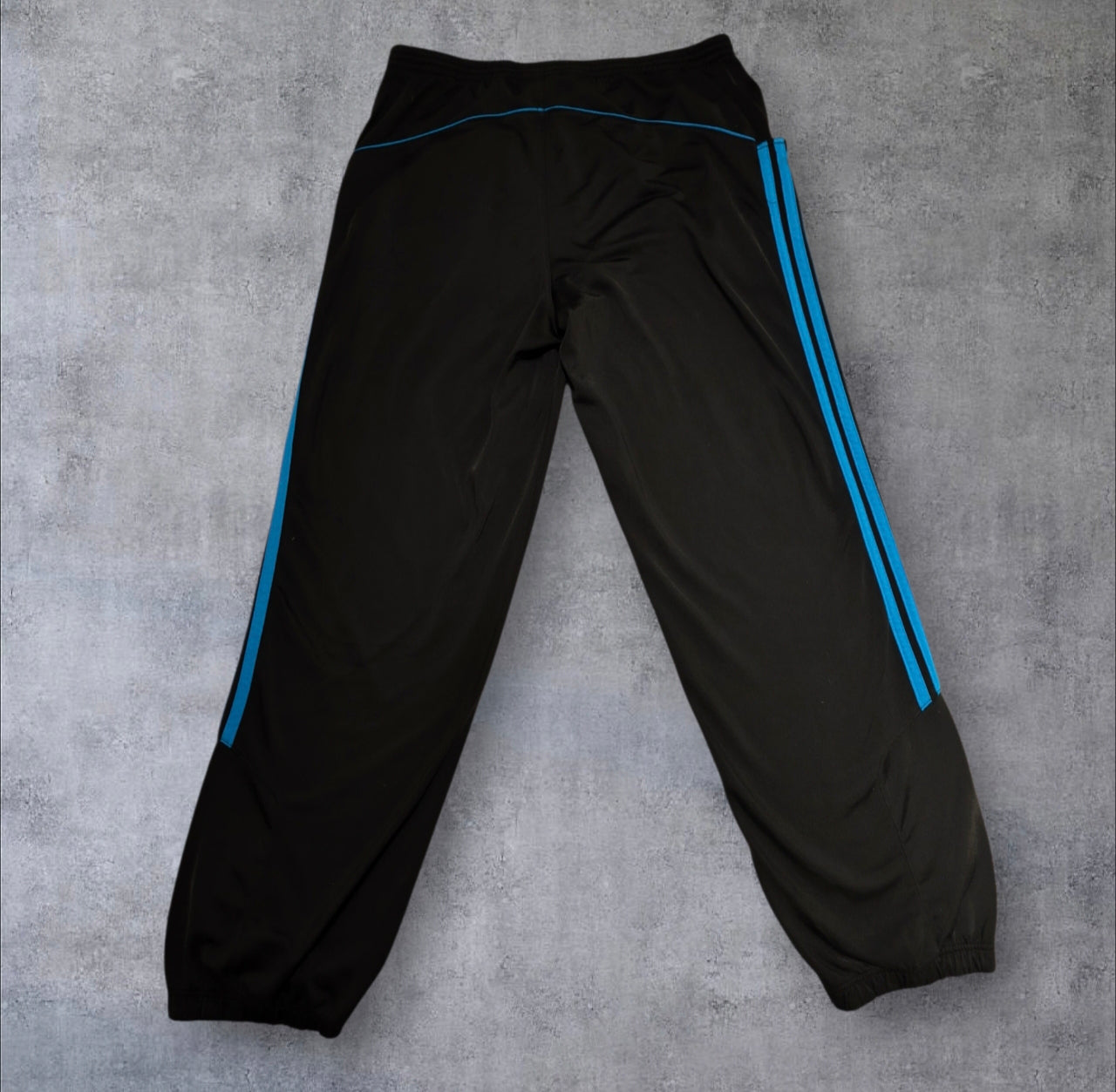 Adidas Vintage 90s Tracksuit / Trainingsanzug – Schwarz/Blau, Gr. M