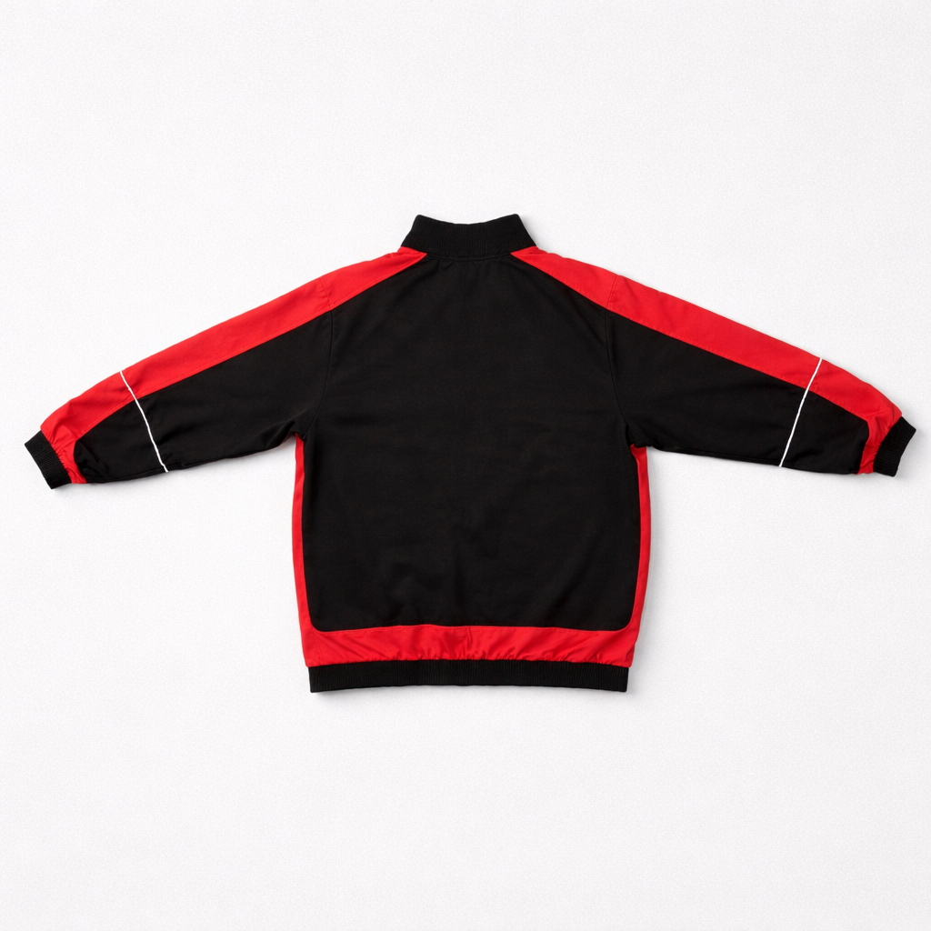 Adidas Trainingsjacken- Vintage Trackjacket, Schwarz/Rot/Weiß, Gr.S (174),