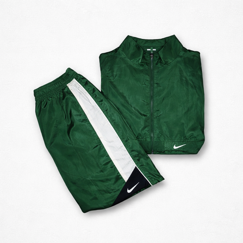 Nike Air - Tracksuit, Trainingsanzug Dunkelgrün, Gr. M, Vintage Sportanzug