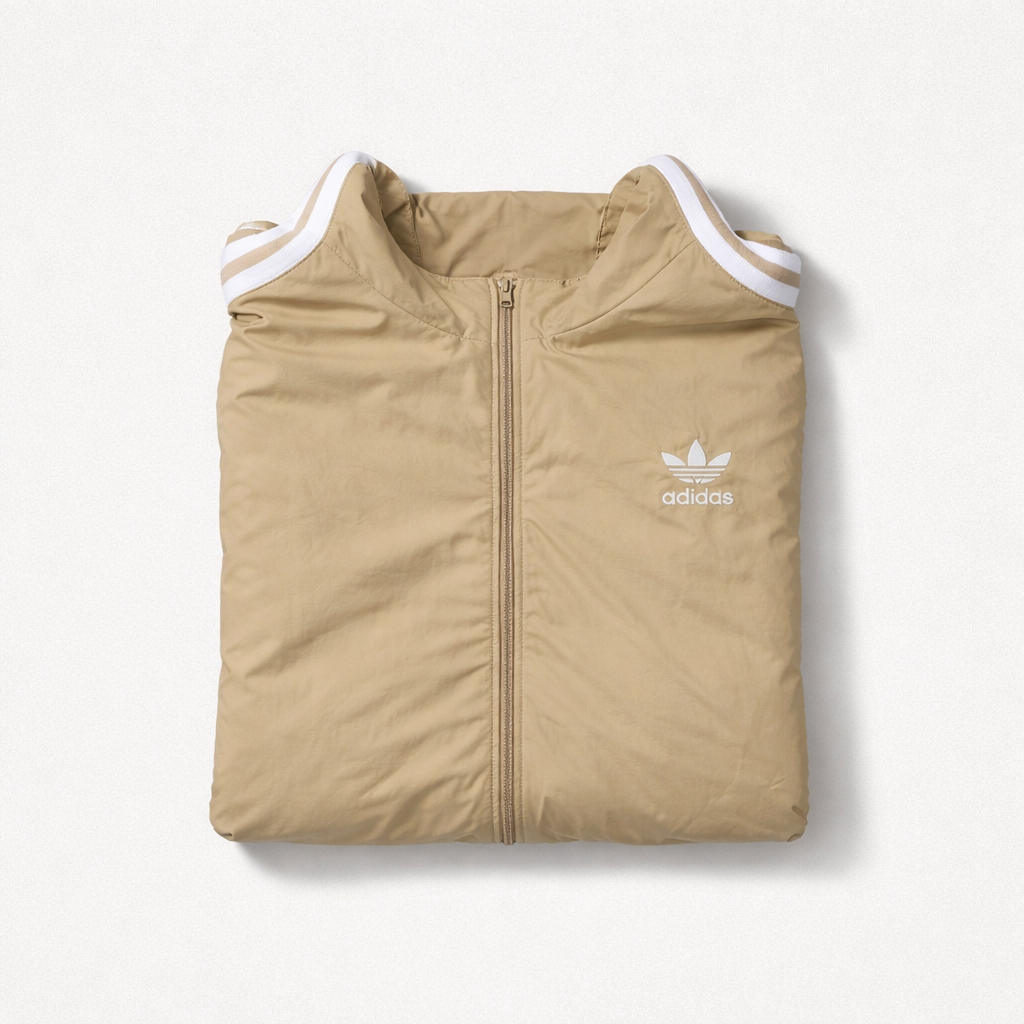 Adidas Originals - Primegreen Trainingsjacke,  Beige/ Gold, Damen Vintage, Gr. M